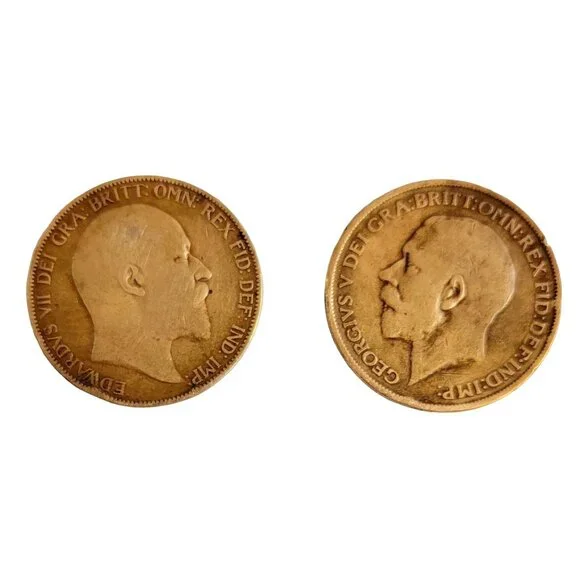 Lot Of 12 Bronze English Pennies 1901 Oldest 1921 Youngest - Picture 6 of 14